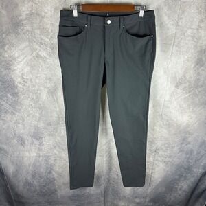 Lululemon ABC Pant Slim Warpstreme Charcoal Grey Mens 5 Pocket Trousers 32X31
